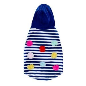 Packed Party Striped Dog
 Hoodie, Medium